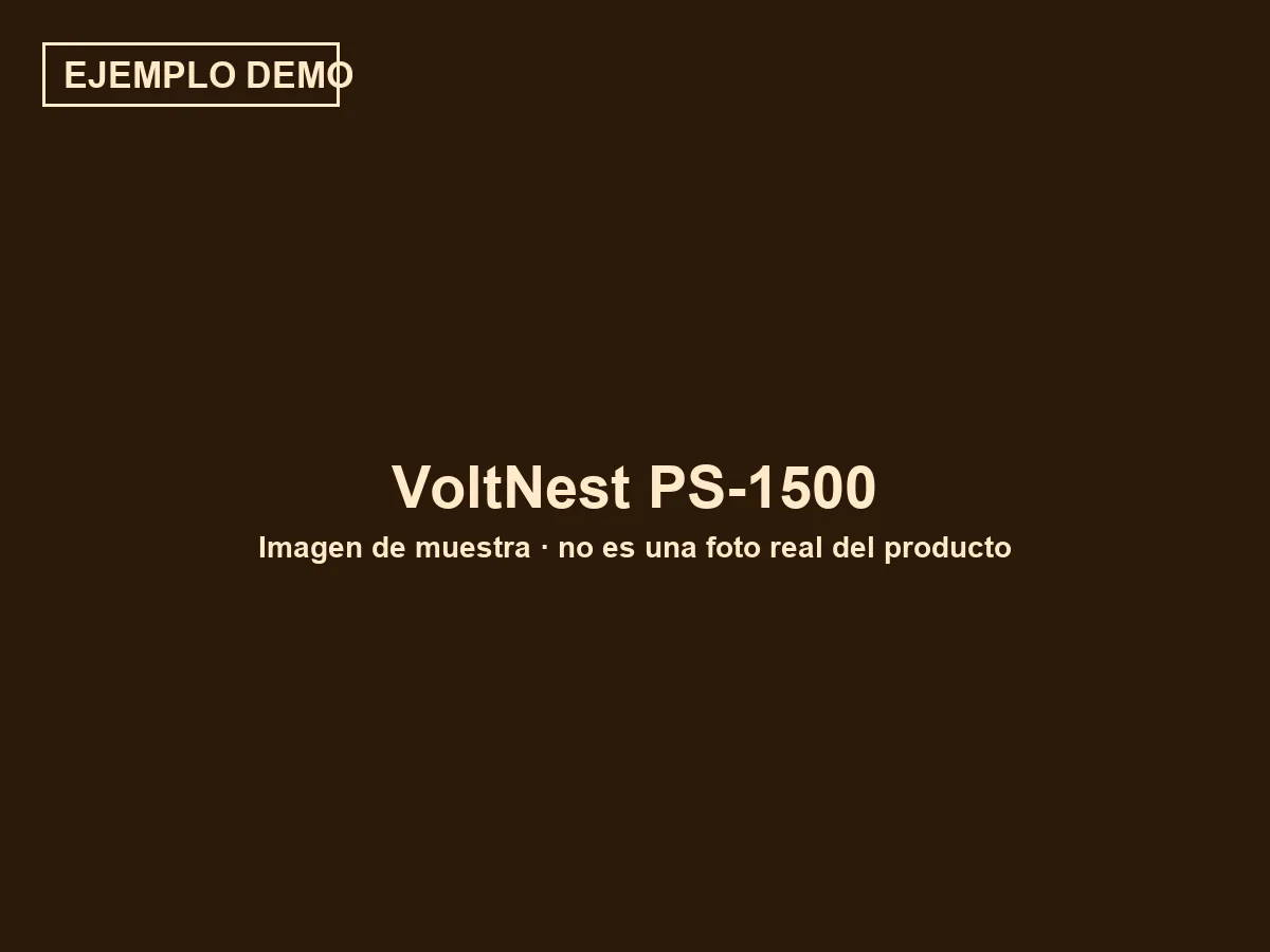 VoltNest PS-1500 (ejemplo demo) — vista 2