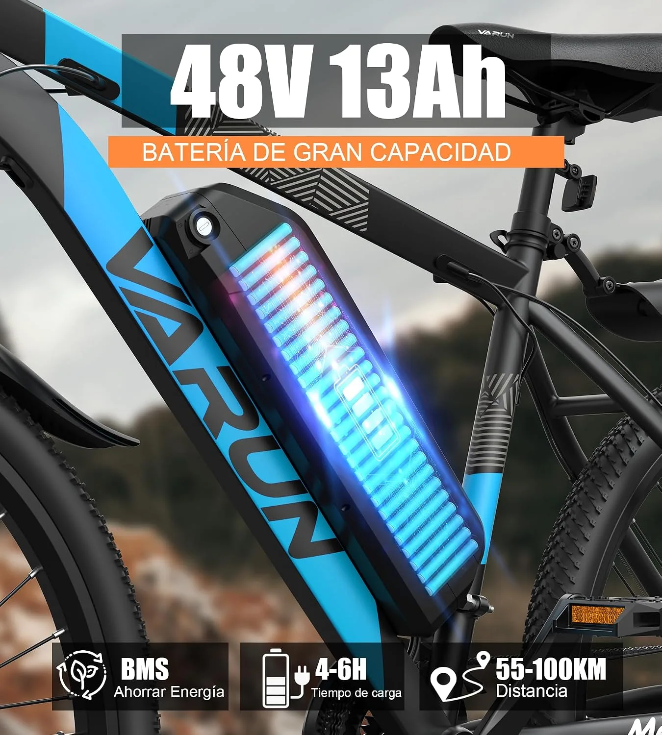 Bicicleta eléctrica VARUN M27-1 — vista 2