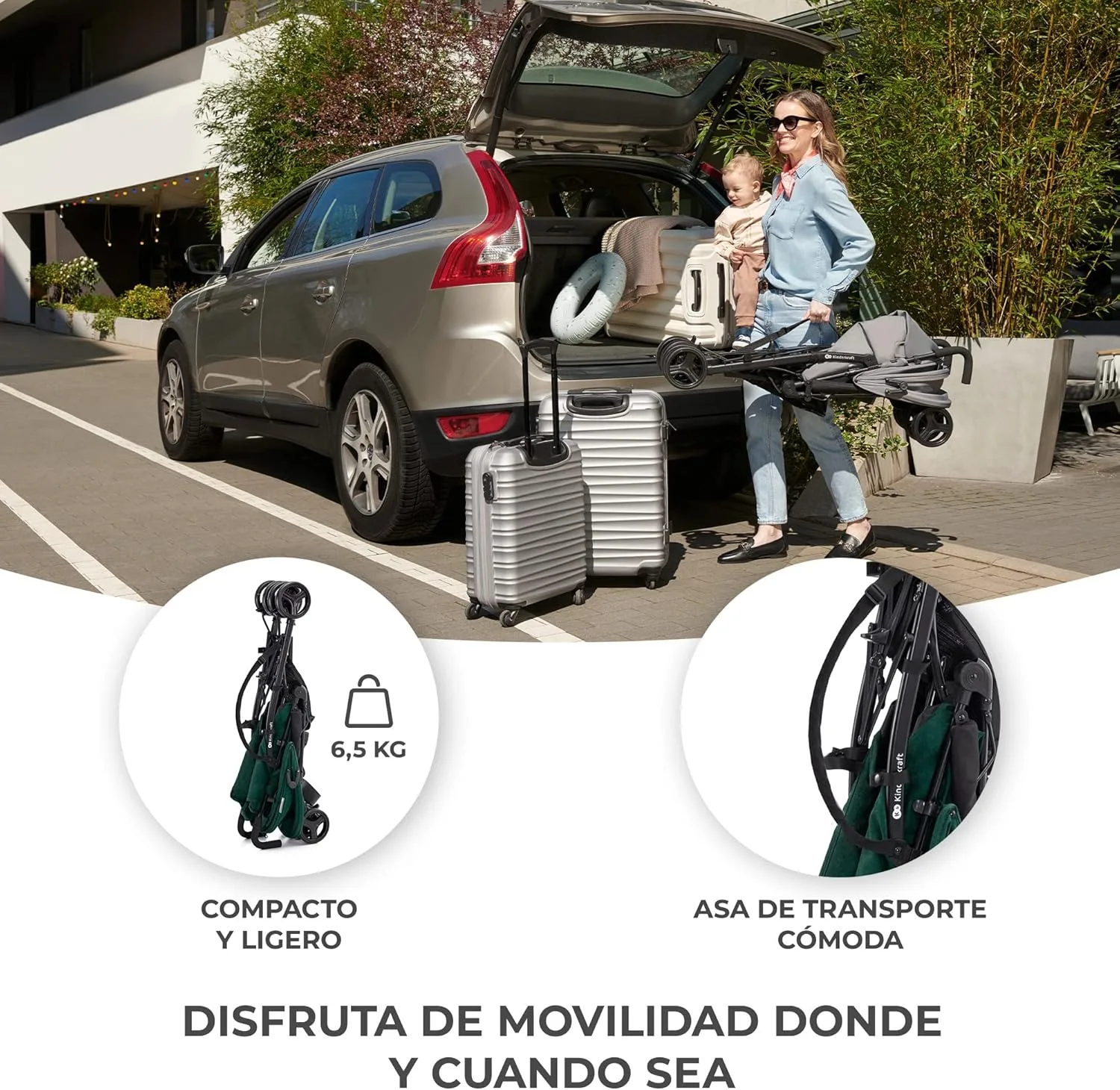 Carrito de bebé Kinderkraft TIK — vista 2