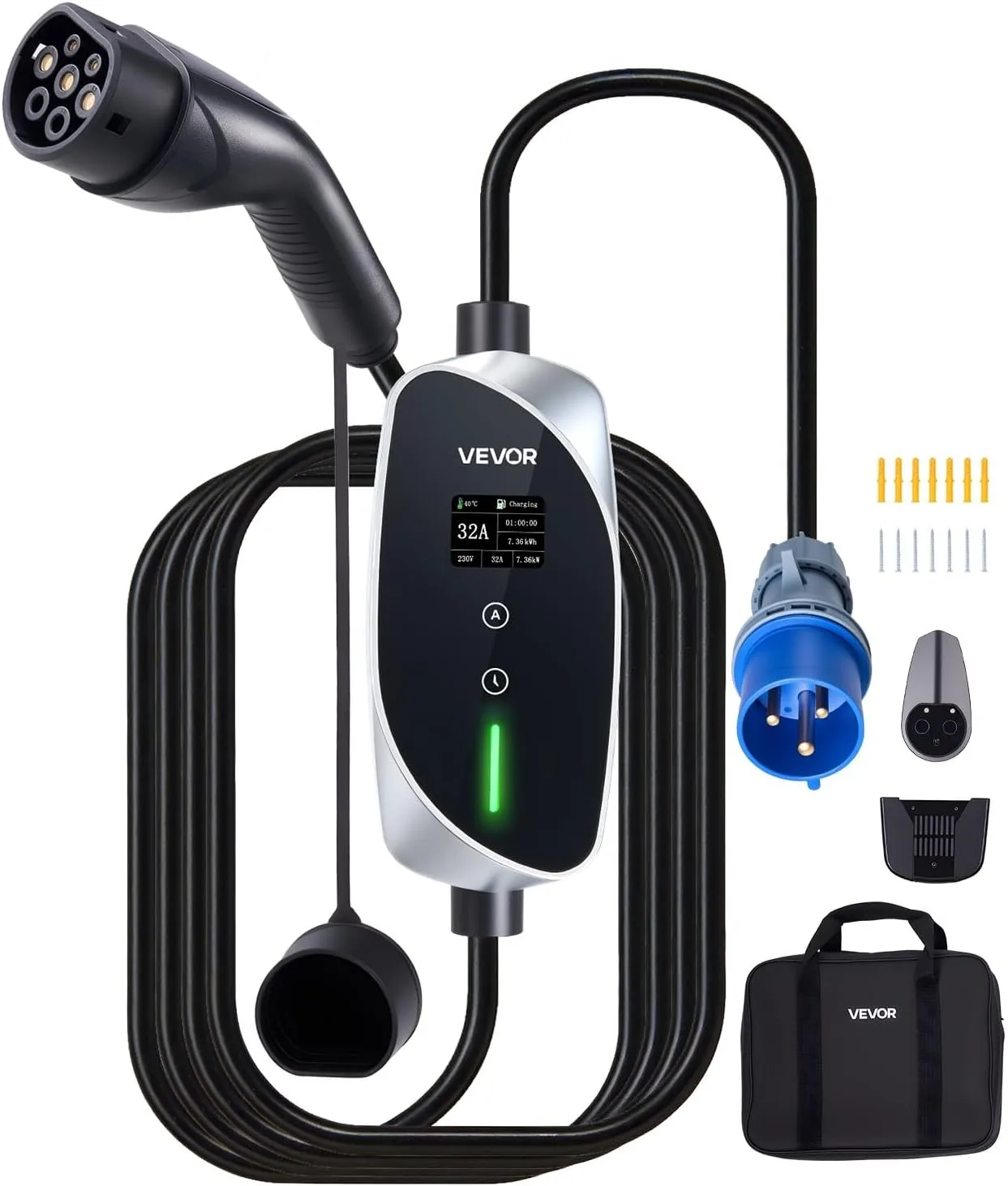 VEVOR Cargador de Pared Tipo 2 7,4 kW CEE32
