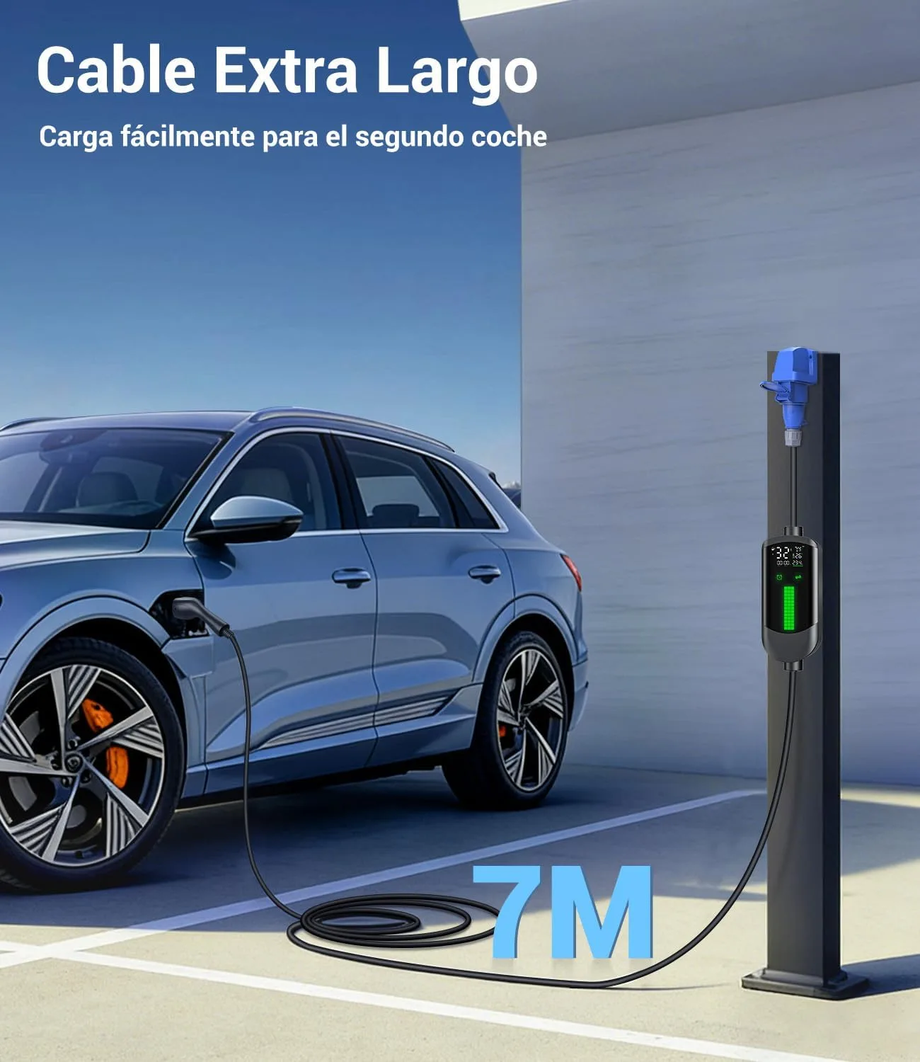 Cargador para coche eléctrico WityCharge Portátil 7,4 kW con Enchufe CEE32 — vista 4
