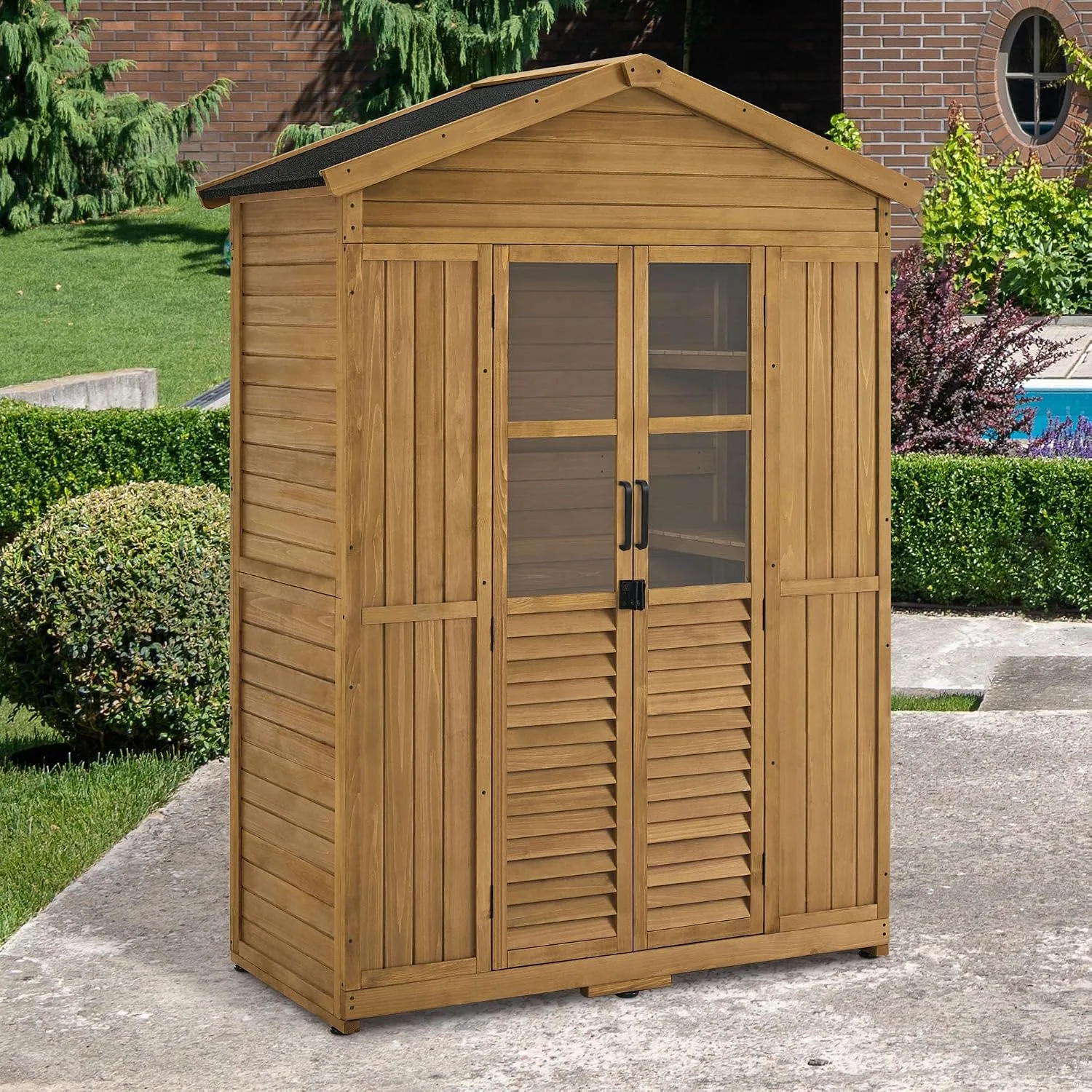 Caseta de jardín M MCombo Armario de Jardín de Madera — vista 2