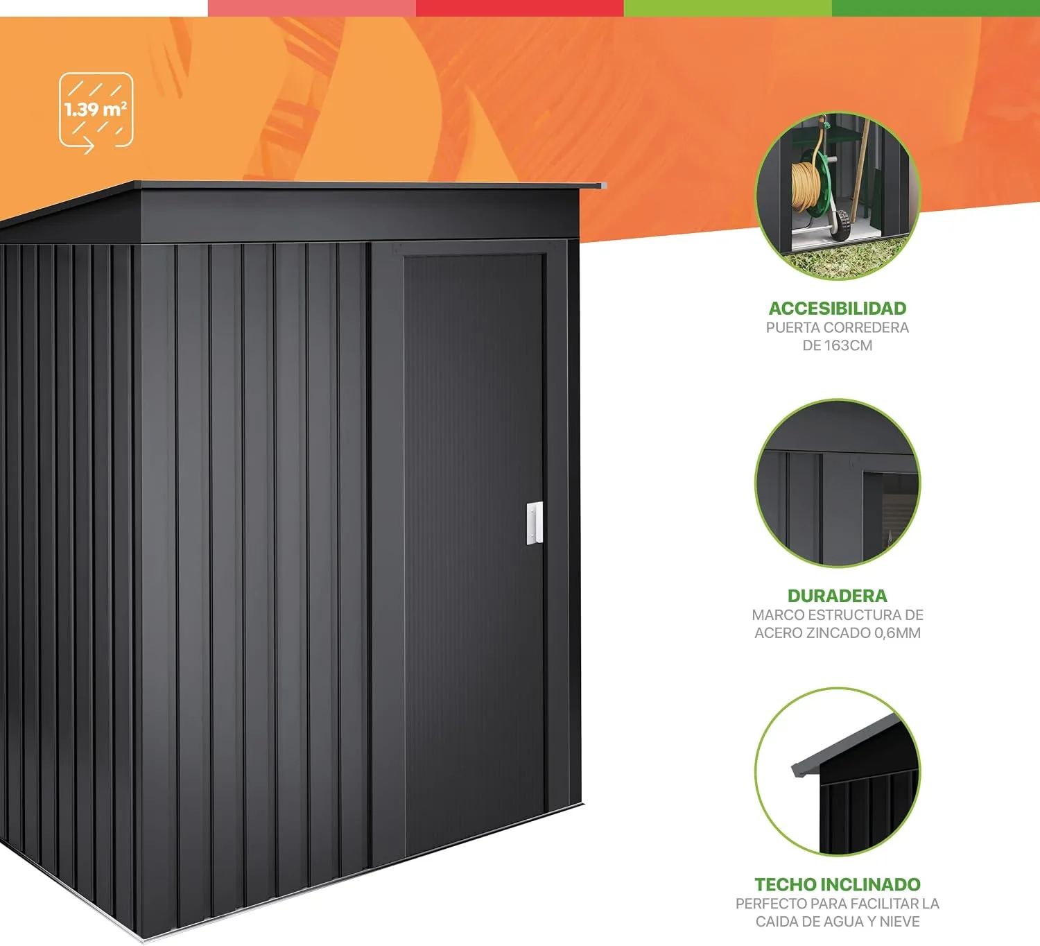 Caseta de jardín Wasabi Neat — vista 2
