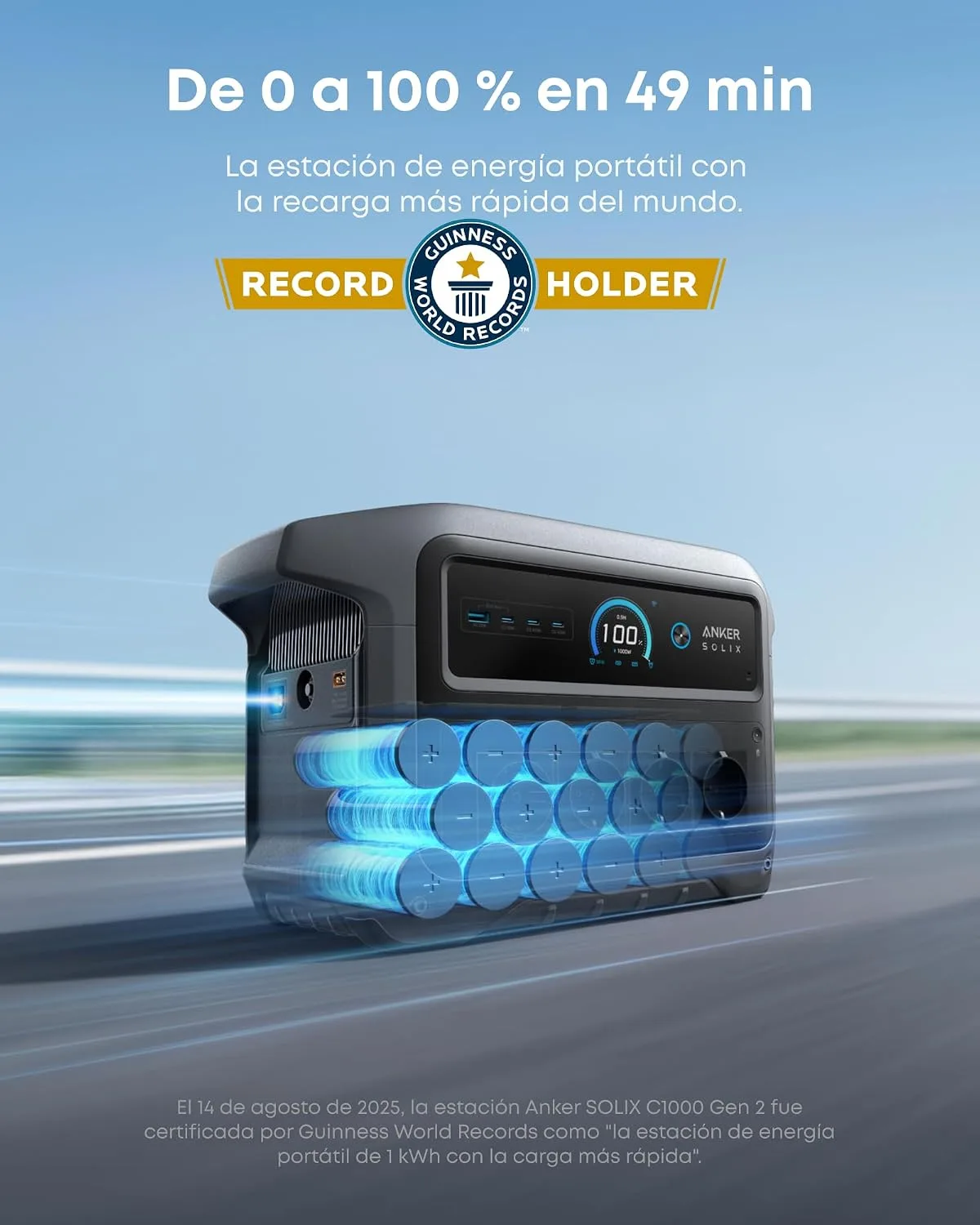 Estación de energía portátil Anker SOLIX C1000 Gen 2 — vista 2