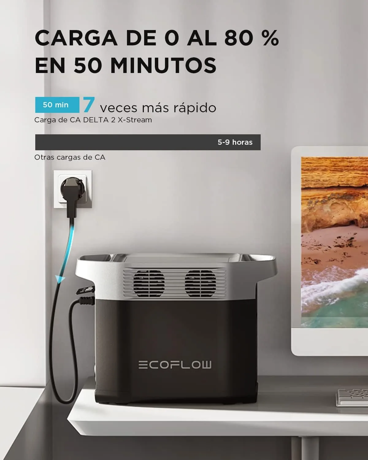 Estación de energía portátil EcoFlow Delta 2 — vista 4