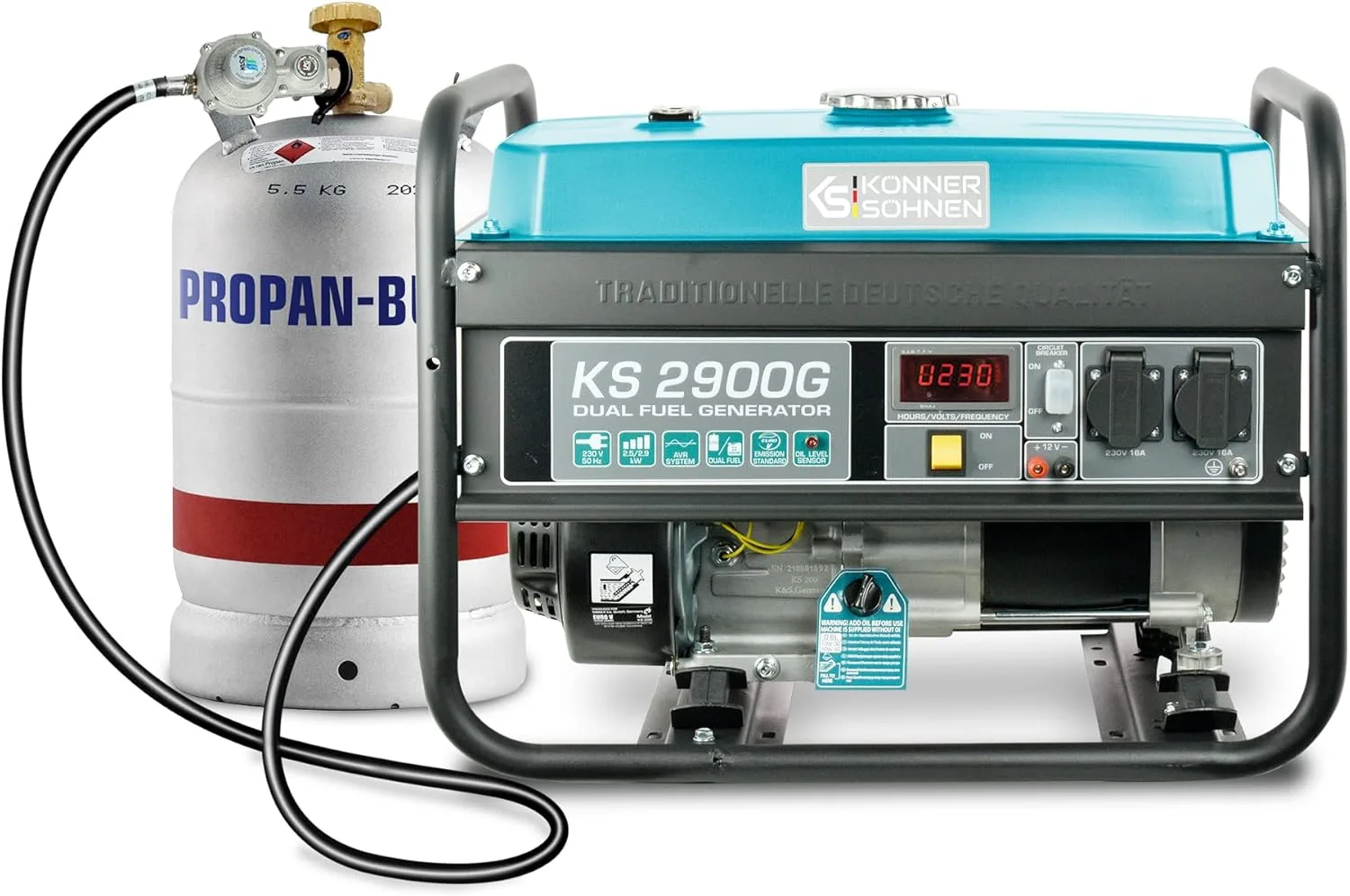 Generador eléctrico Könner & Söhnen KS 2900G Dual Fuel