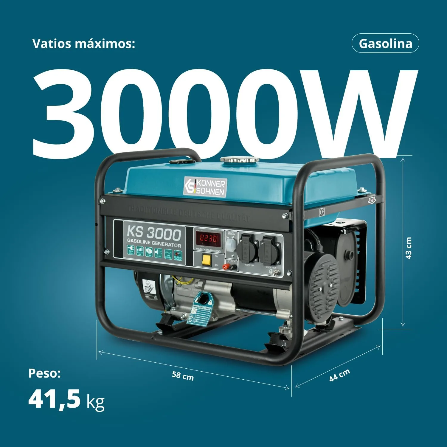 Generador eléctrico Könner & Söhnen KS 3000 — vista 2