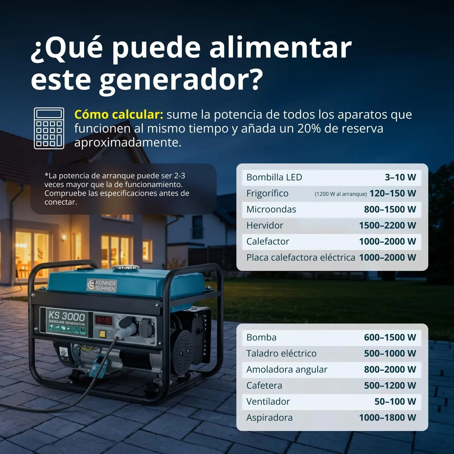 Generador eléctrico Könner & Söhnen KS 3000 — vista 4