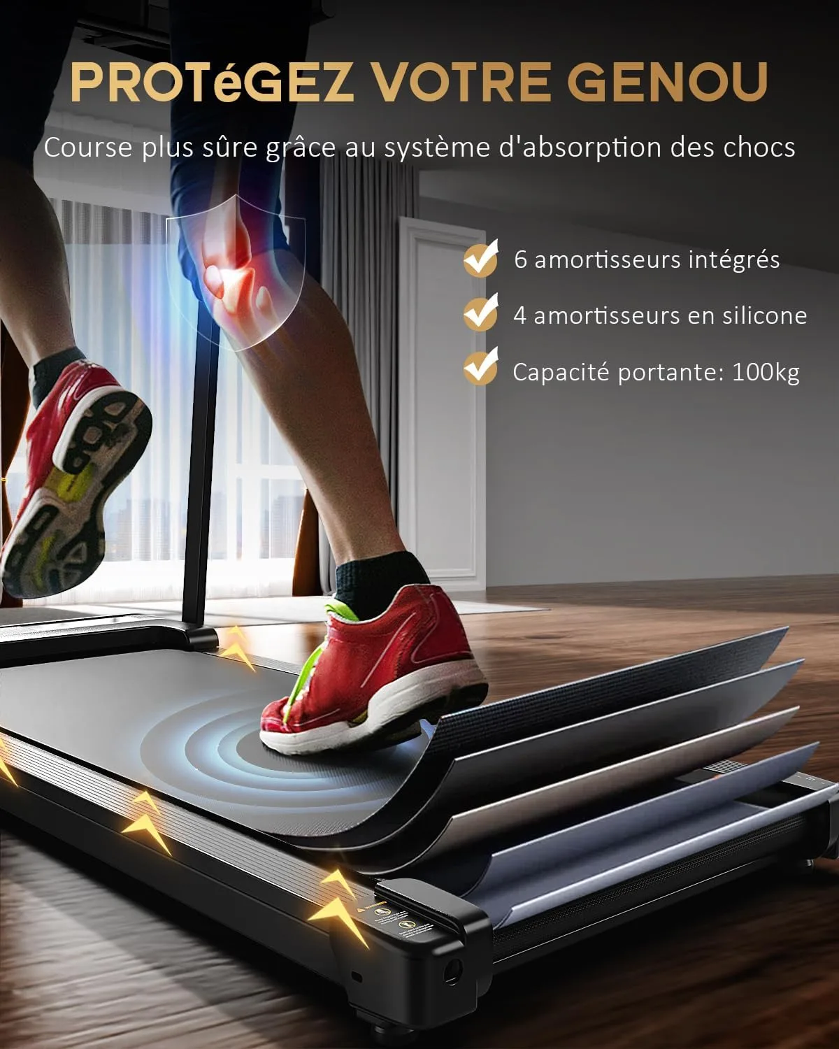 Equipo de home gym Zeporix Cinta de Correr Plegable — vista 4