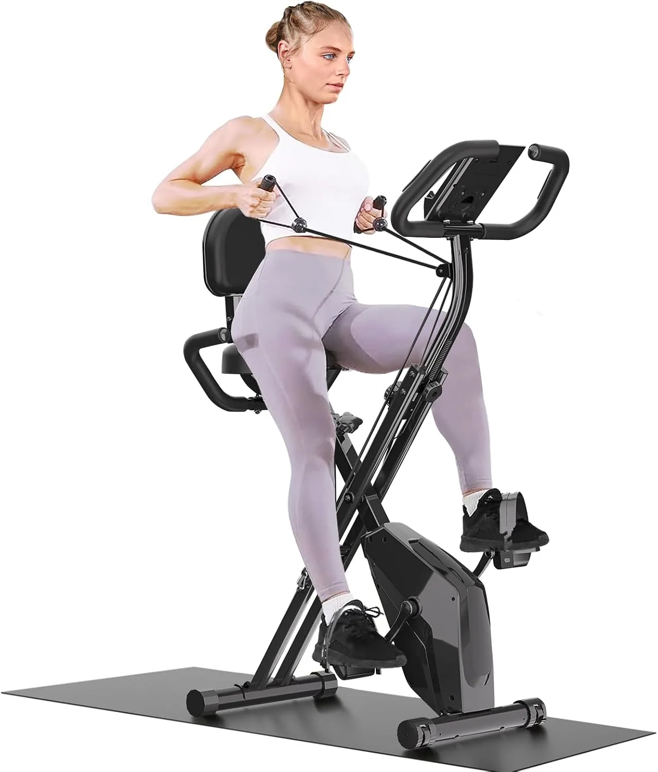 Equipo de home gym Dskeuzeew Bicicleta Estática Plegable