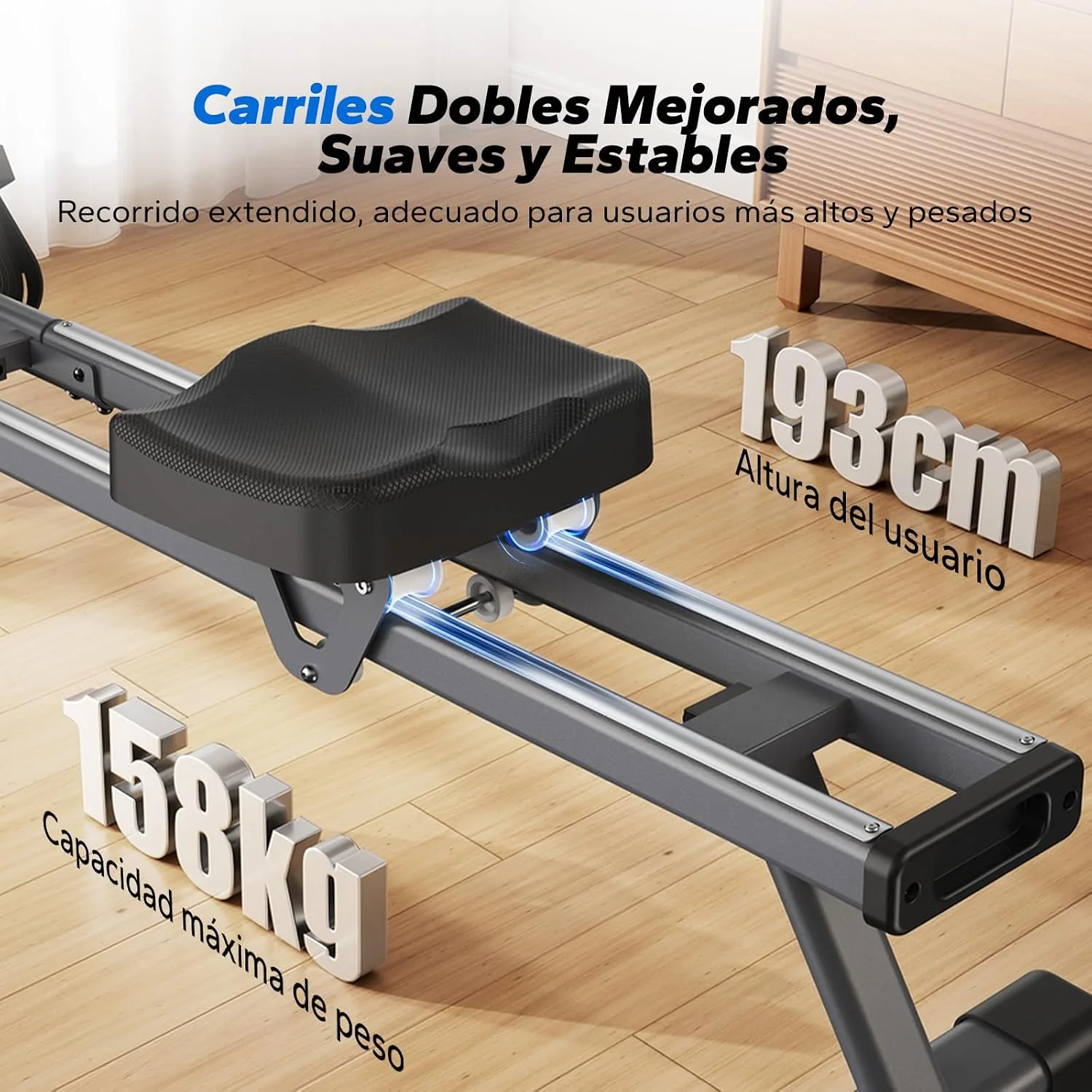 Equipo de home gym MERACH Q1s Máquina de Remo — vista 3