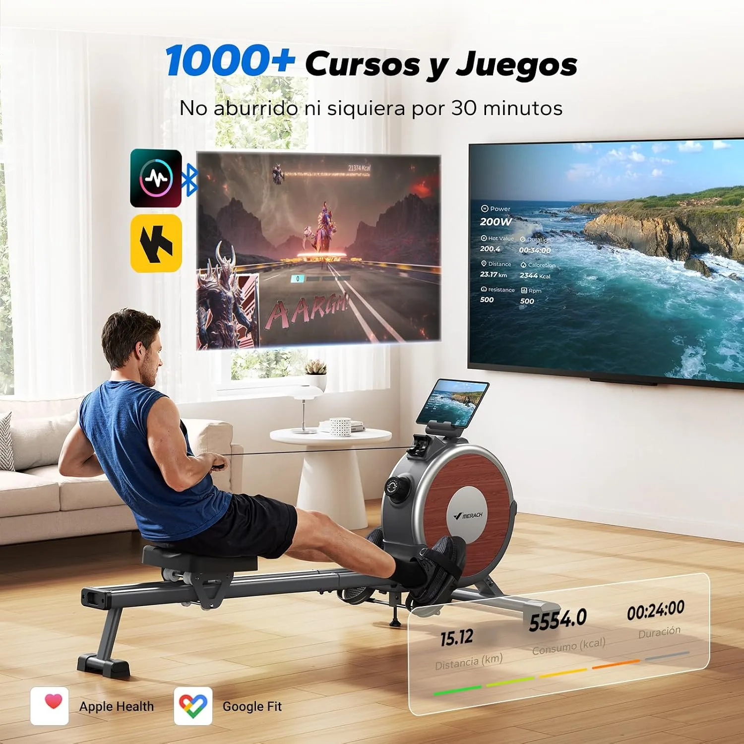 Equipo de home gym MERACH Q1s Máquina de Remo — vista 4