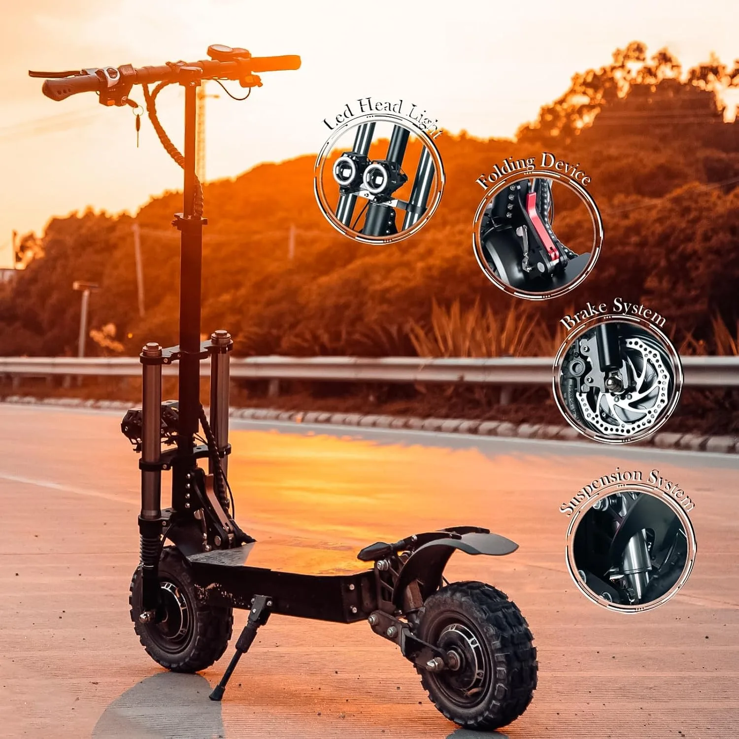 Patinete eléctrico HWWH S3 — vista 3