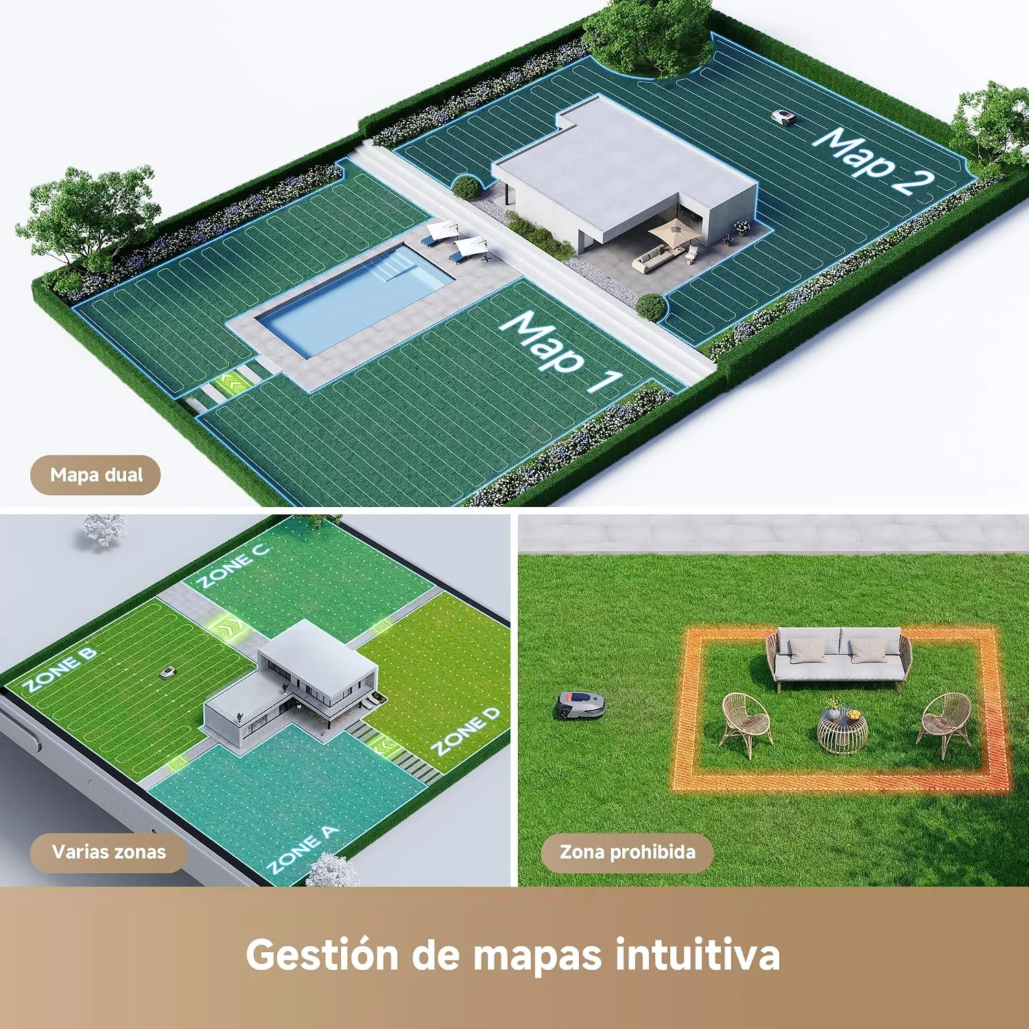 Robot cortacésped Dreame A1 Pro — vista 4