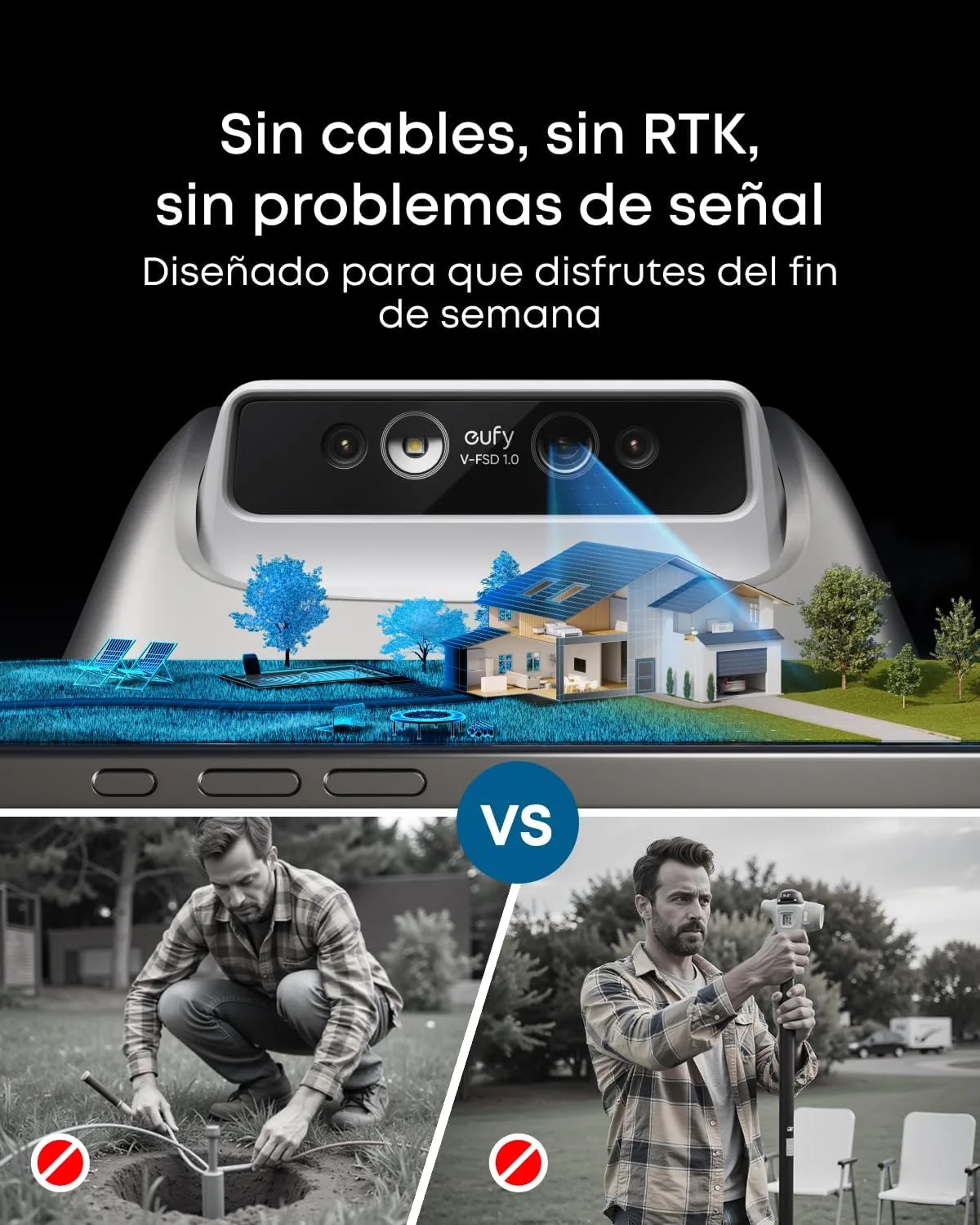 Robot cortacésped eufy E15 — vista 2