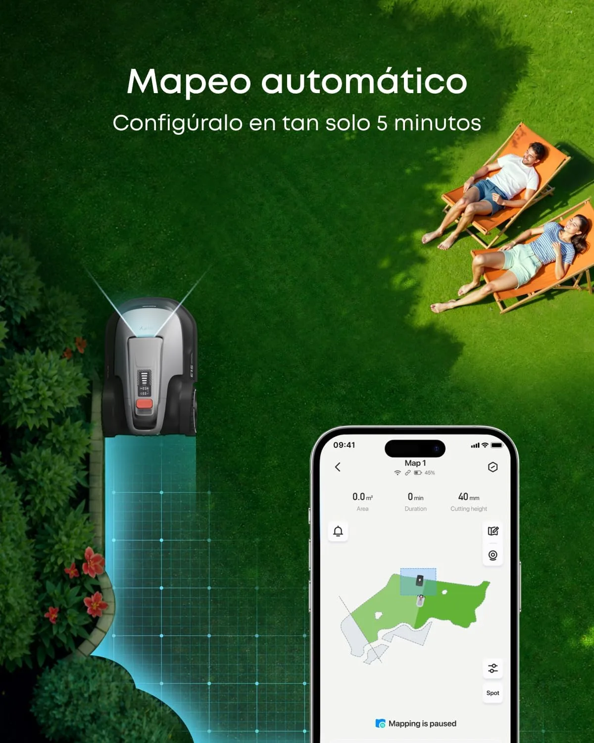 Robot cortacésped eufy E15 — vista 4