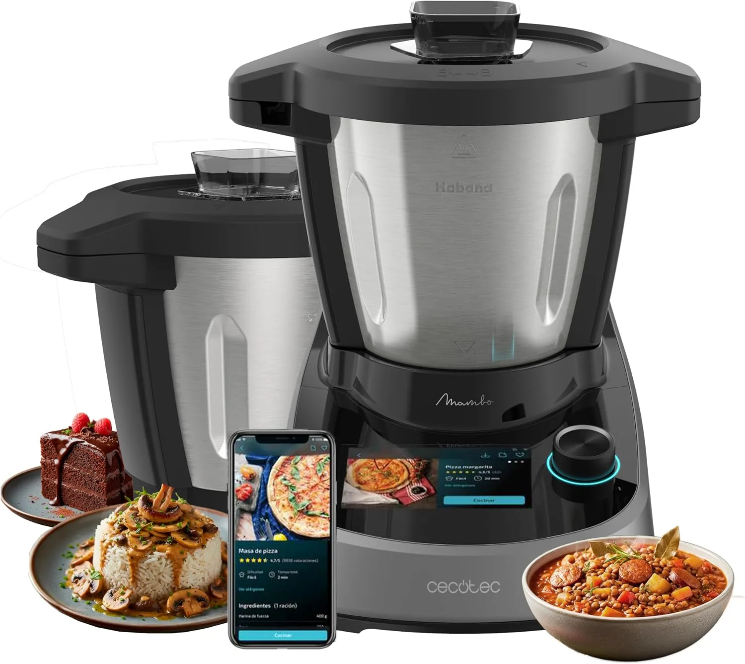 Robot de cocina Cecotec Mambo Touch con Jarra Habana Pro