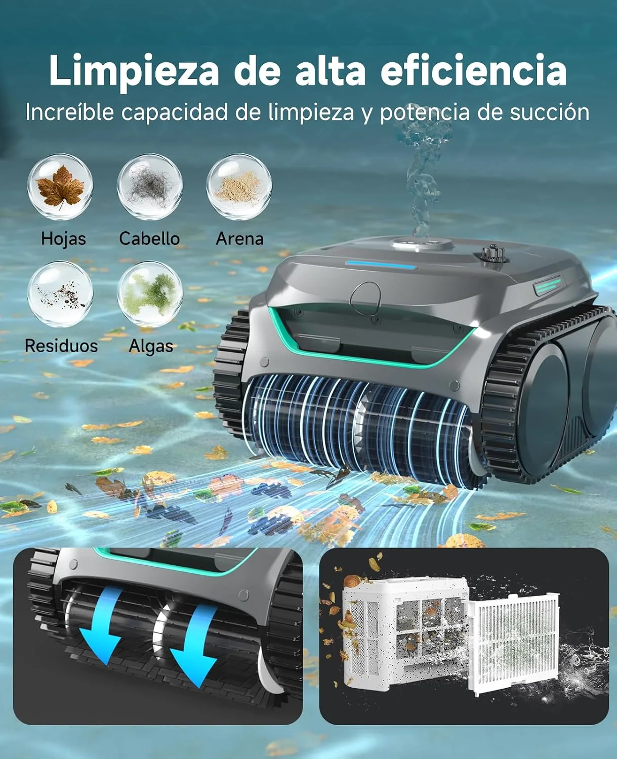 Robot de piscina WYBOT C2 — vista 3