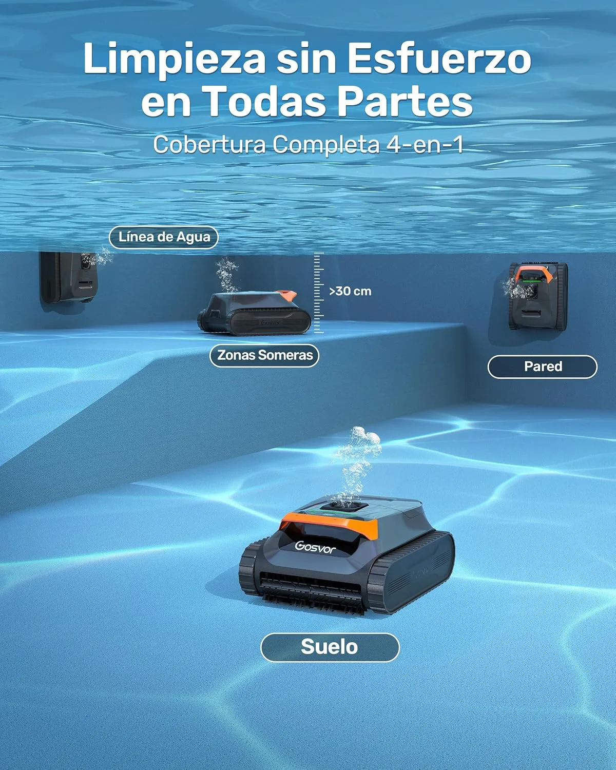 Robot de piscina Gosvor LiteVac G1 — vista 3