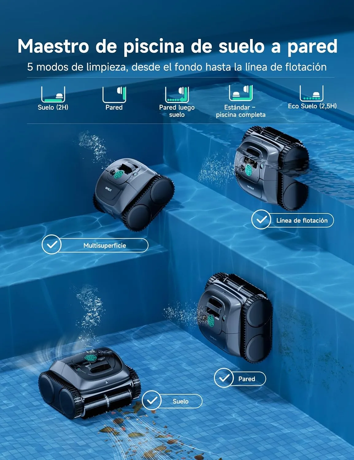Robot de piscina WYBOT C1-P — vista 2
