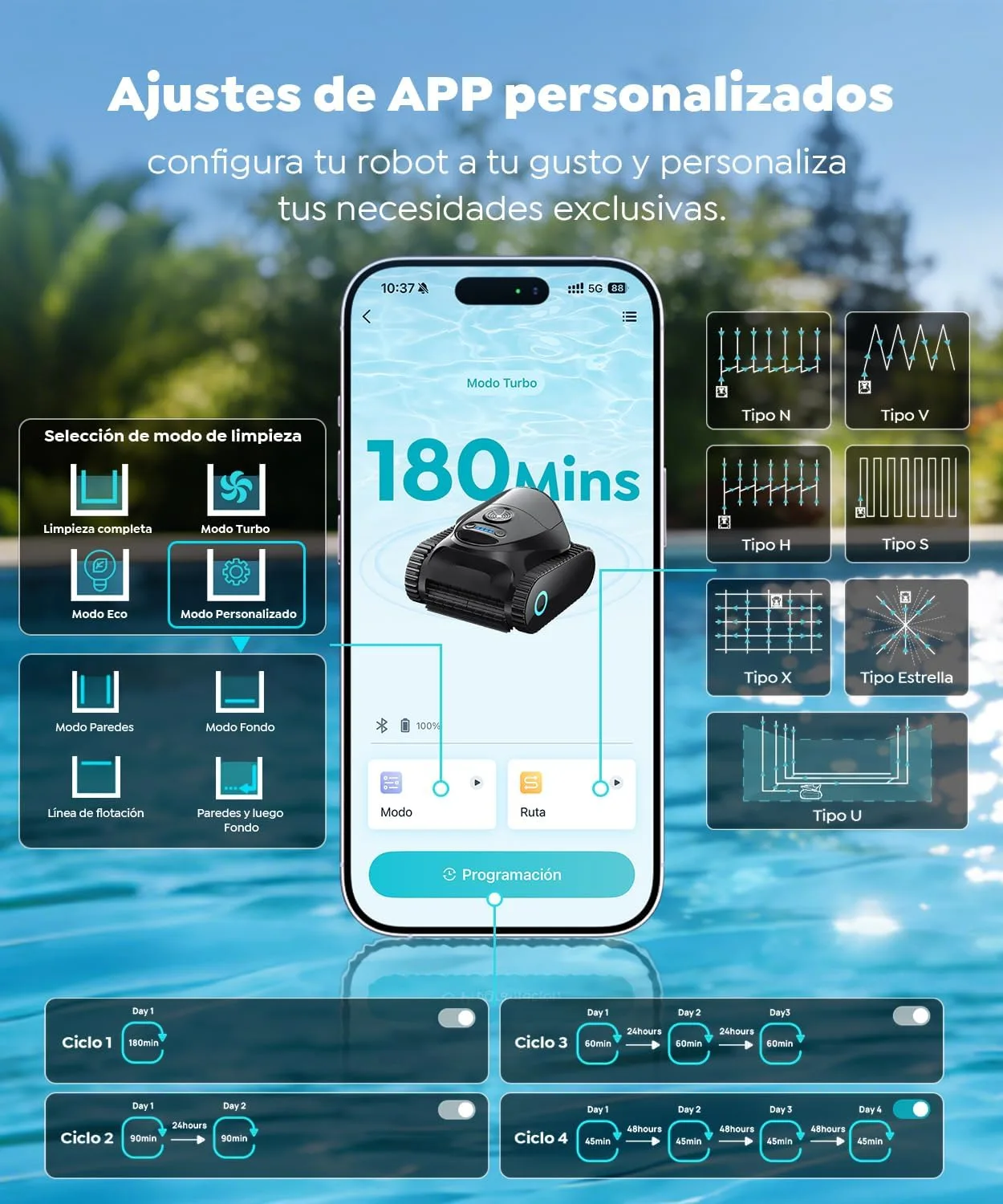 Robot de piscina BRINBO C1 — vista 3