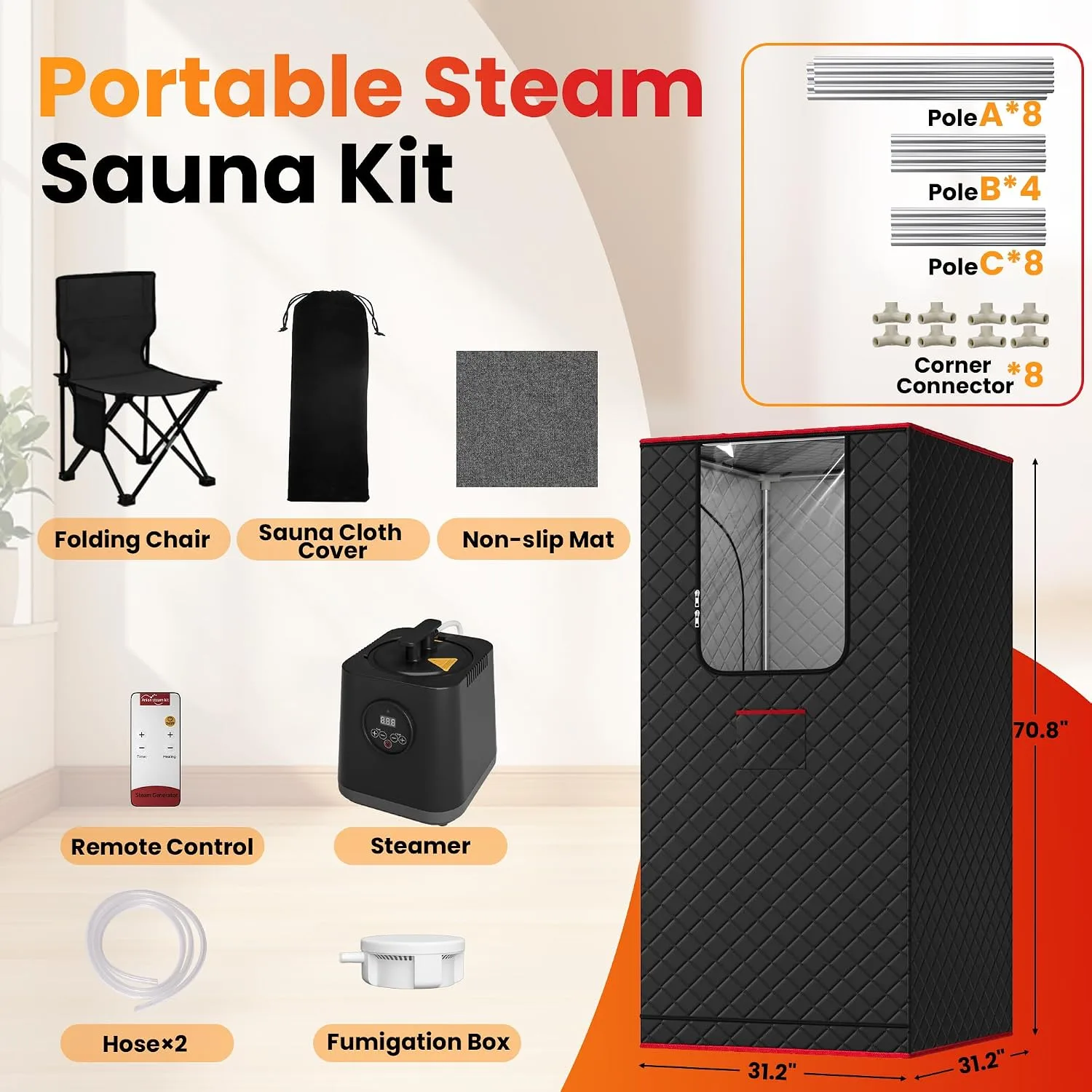Sauna Manastin Sauna de Vapor Portátil XL — vista 3