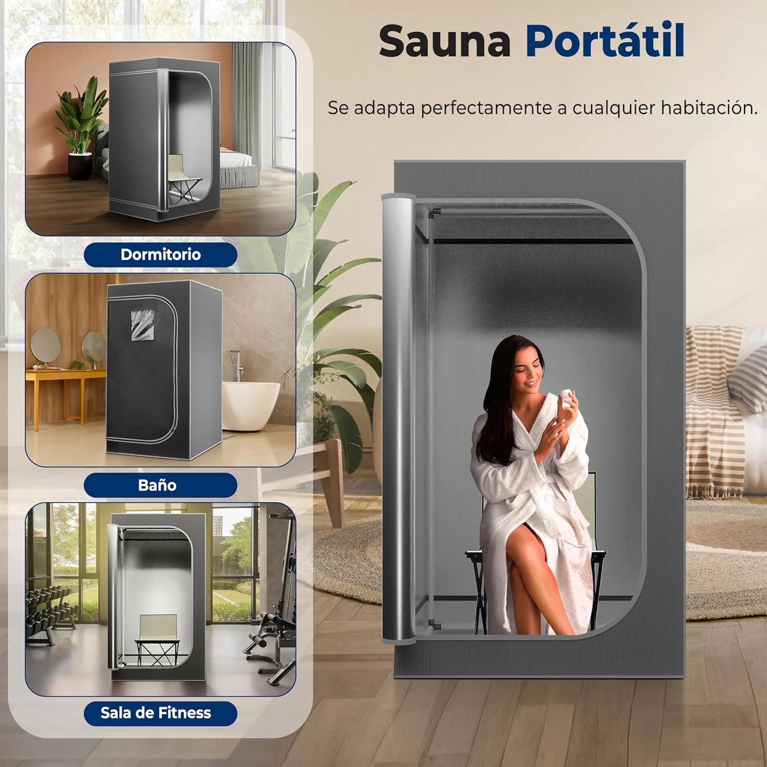 Sauna SereneLife Sauna de Vapor de Tamaño Completo — vista 3
