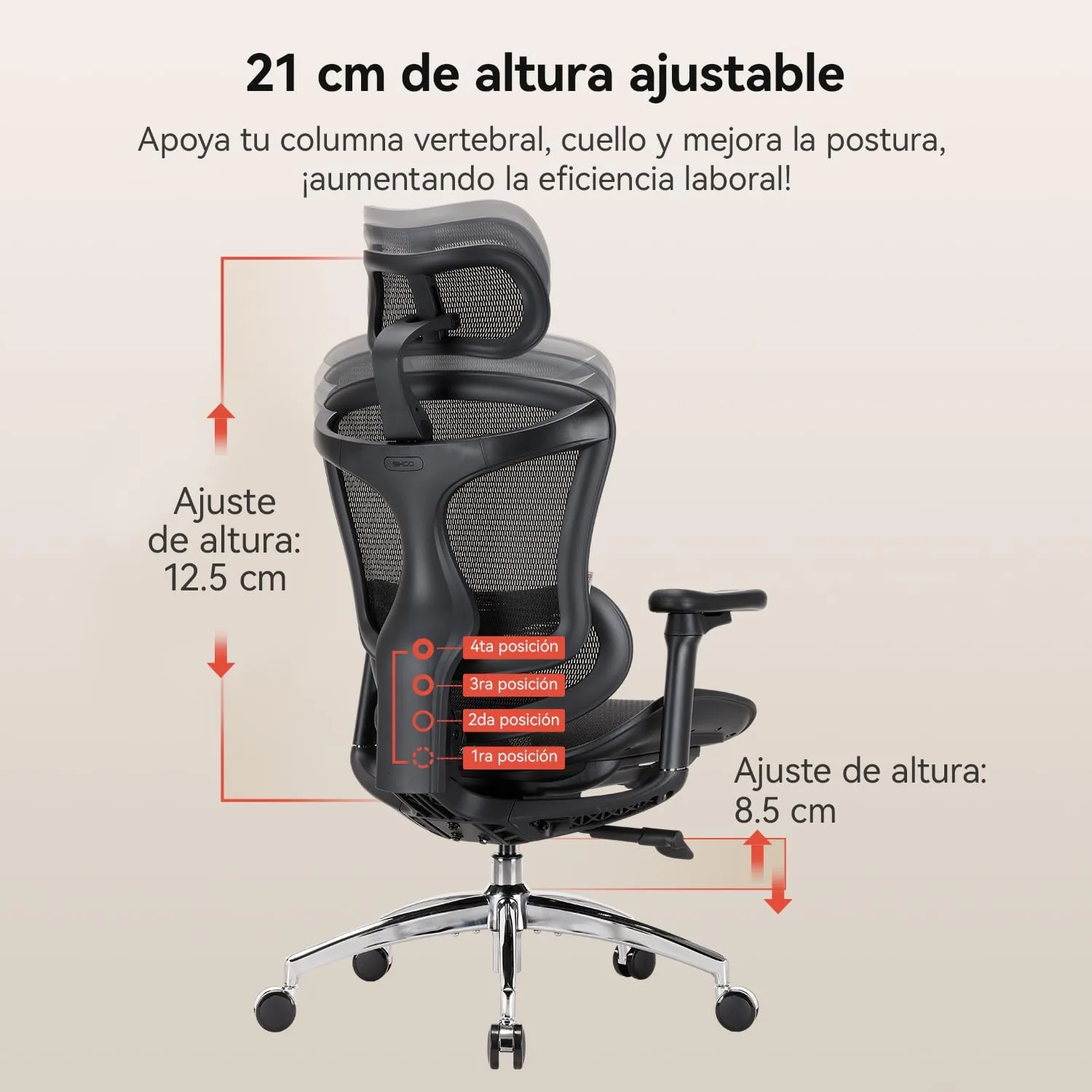 Silla de oficina SIHOO Doro C300 — vista 3