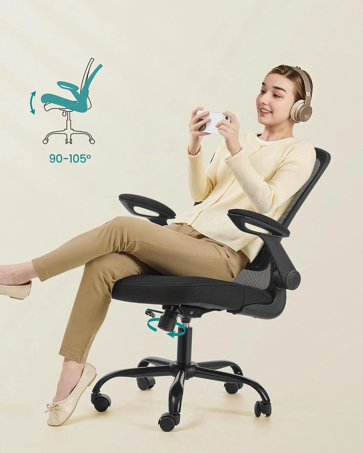Silla de oficina SONGMICS OBN037 — vista 2