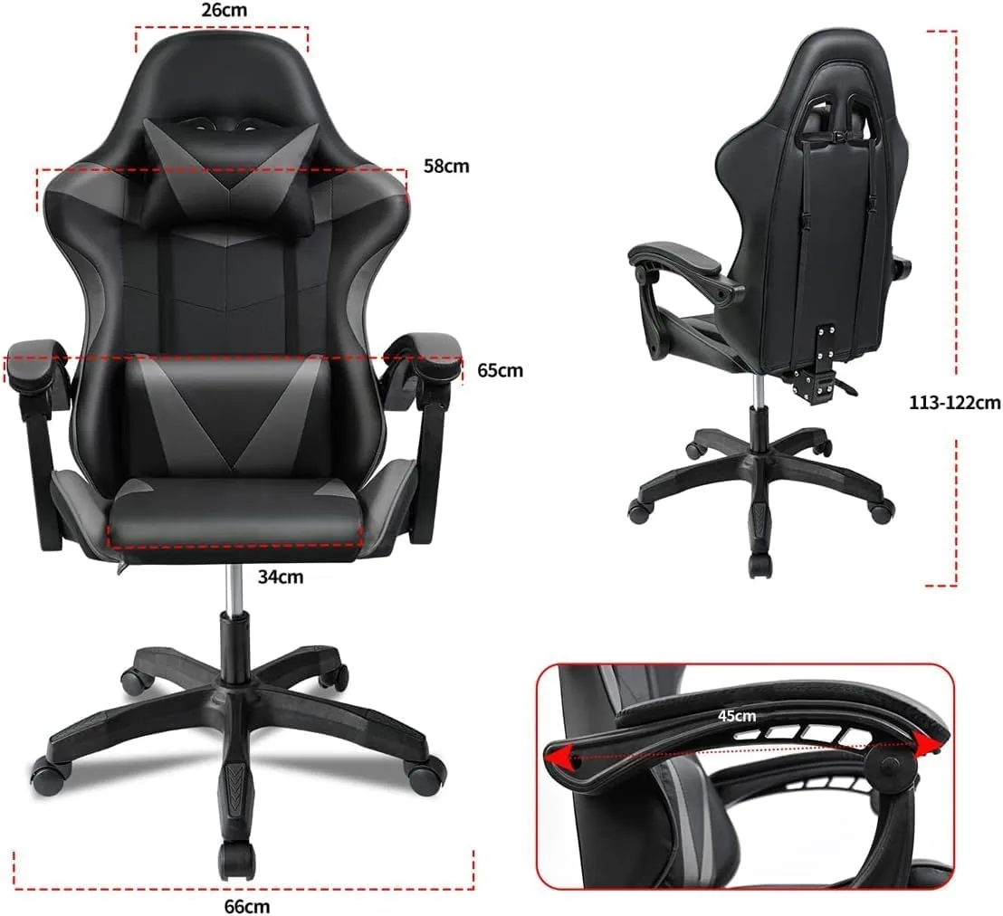 Silla de oficina T-LOVENDO Silla Gaming — vista 3