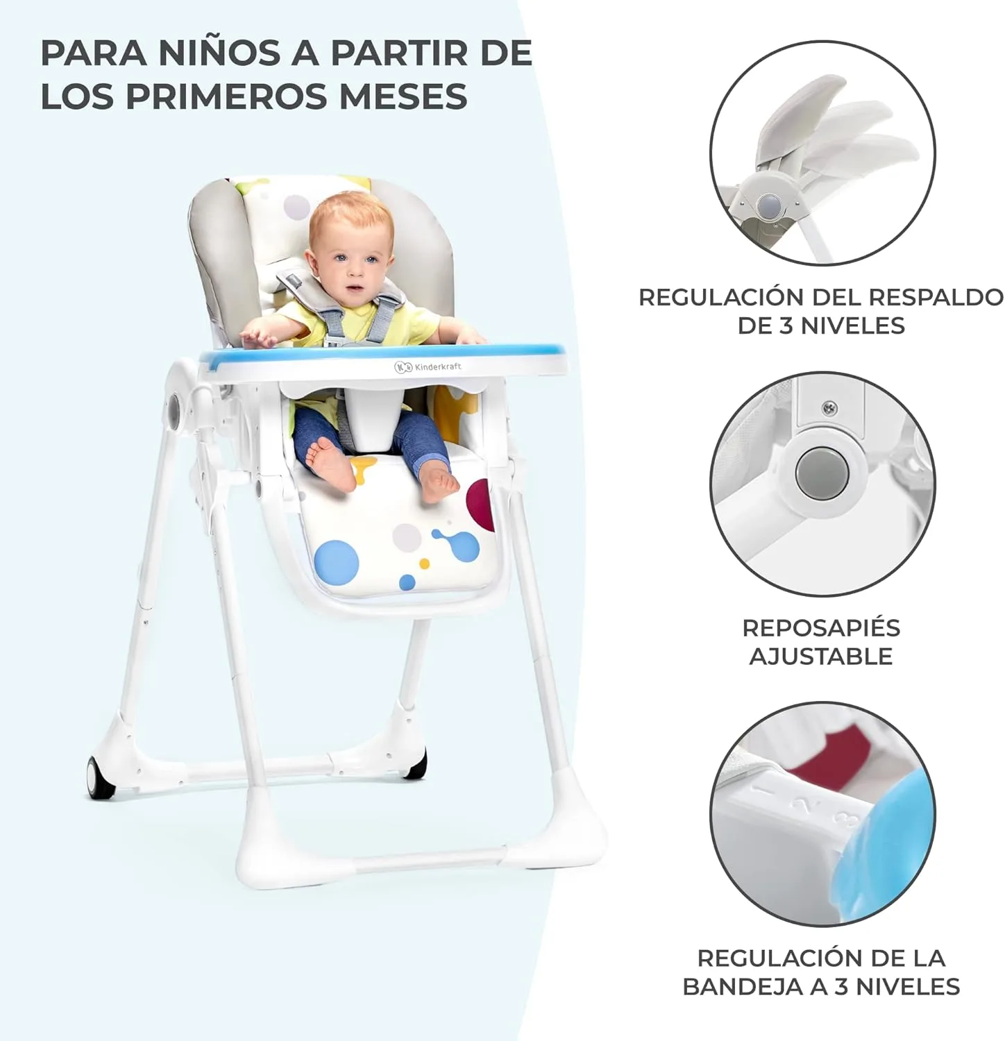 Trona Kinderkraft Yummy — vista 3