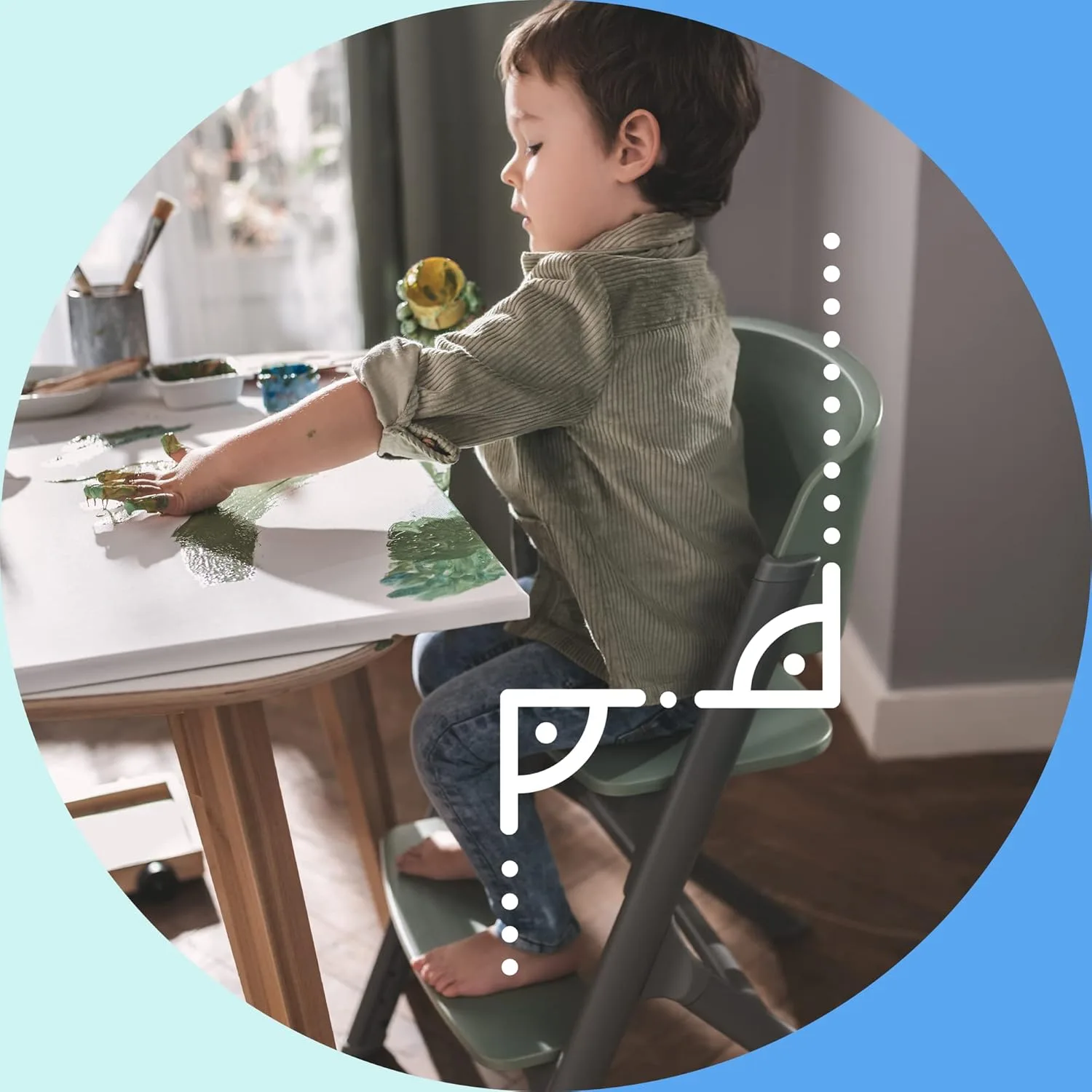 Trona Kinderkraft LIVY + Hamaca CALMEE — vista 3