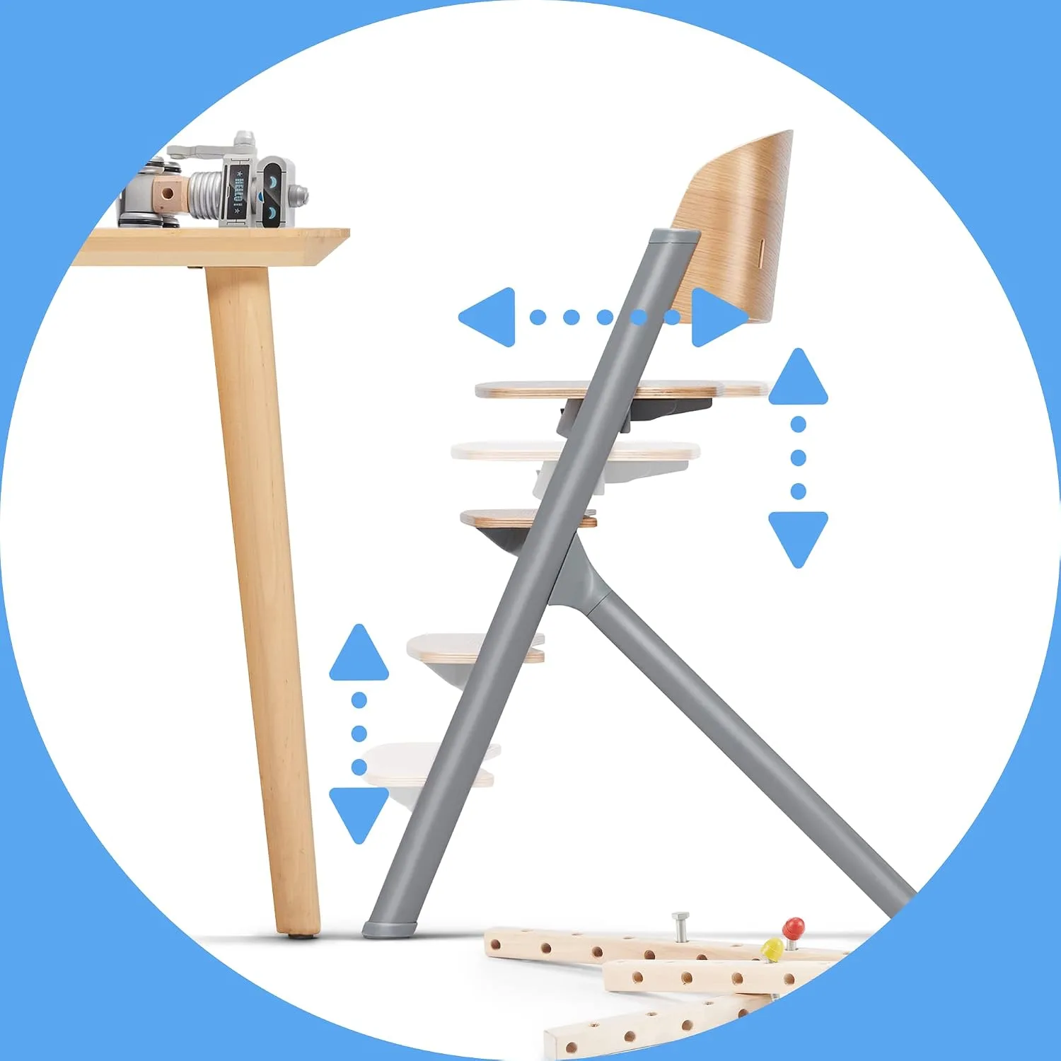 Trona Kinderkraft LIVY + Hamaca CALMEE — vista 4